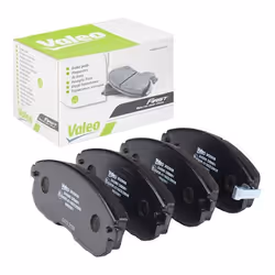Brake pad set; VALEO; Front Axle incl. wear warning contact without anti-squeak plate; for SUZUKI; 5581080J50, 5581080J51, 55 ...