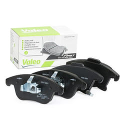 VALEO 302511 Brake pad set Front Axle incl. wear warning contact with anti-squeak plate FORD: Mondeo 5, Galaxy Mk3 MPV, Mondeo 5 Kombi