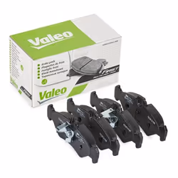 Brake pad set; VALEO; Rear Axle excl. wear warning contact with anti-squeak plate; for VOLKSWAGEN, MERCEDES-BENZ, VW; 0024203 ...