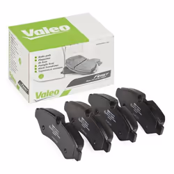 Brake pad set; VALEO; Rear Axle excl. wear warning contact with anti-squeak plate; for MERCEDES-BENZ; 9074208101, 9074208600, ...
