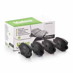 Brake pad set; VALEO; Rear Axle incl. wear warning contact with anti-squeak plate; for VAUXHALL, OPEL; 42539412, 42539412