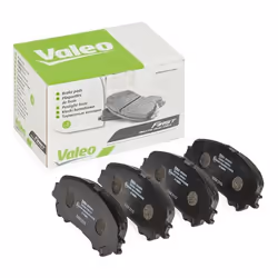 Brake pad set; VALEO; Front Axle incl. wear warning contact without anti-squeak plate; for NISSAN, RENAULT; D10604CA0A, 41060 ...