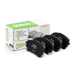 VALEO 302540 Brake pad set Front Axle incl. wear warning contact without bolts/screws, with anti-squeak plate TOYOTA: Corolla XII Estate