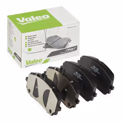 Brake pad set; VALEO; Front Axle excl. wear warning contact with anti-squeak plate; for MERCEDES-BENZ; 0004202905, 0004203005 ...