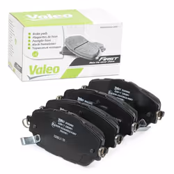 Brake pad set; VALEO; Front Axle incl. wear warning contact with anti-squeak plate; for TOYOTA; 04465F4010, 04465F4020, 04465 ...