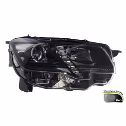 Headlights; VALEO; Right H7, H1, PY21W for right-hand traffic; for PEUGEOT; 9816827180