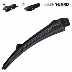 Wiper blade Valeo Everguard Silicone Single 566001 350mm Front Flat wiper blade with spoiler for left-hand/right-hand drive vehicles 14Inch