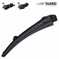 Wiper blade Valeo Everguard Silicone Single 566002 380mm Front Flat wiper blade with spoiler for left-hand/right-hand drive vehicles 15Inch