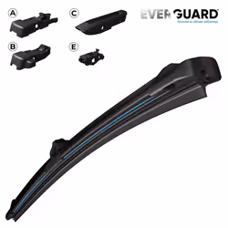 Wiper blade Valeo Everguard Silicone Single 566011 600mm Front Flat wiper blade with spoiler for left-hand/right-hand drive vehicles 24Inch