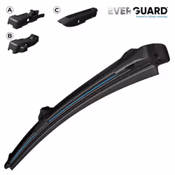 Wiper blade Valeo Everguard Silicone Single 566014 750mm Front Flat wiper blade with spoiler for left-hand/right-hand drive vehicles 30Inch