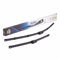 Wiper blade; VALEO; SILENCIO FLAT BLADE SET; 680, 425 Front Flat wiper blade with spoiler for left-hand drive vehicles; for J ...