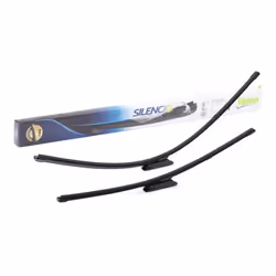 Wiper blade; VALEO; SILENCIO FLAT BLADE SET; 650, 380 Front Flat wiper blade with spoiler for left-hand drive vehicles; for R ...