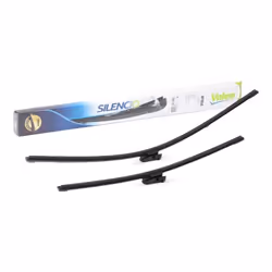 Wiper blade; VALEO; 600, 430 Front Flat wiper blade with spoiler for left-hand drive vehicles; for FIAT, PEUGEOT, CITROËN, LA ...