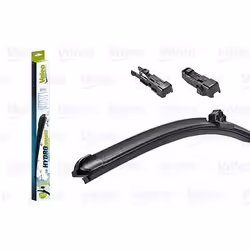 Wiper blade; VALEO; HYDROCONNECT; 580 Front Beam for left-hand drive vehicles 23 Top Lock; for BMW, MERCEDES-BENZ, NISSAN, JA ...