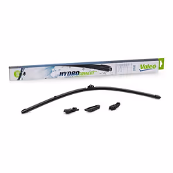 Wiper blade; VALEO; HYDROCONNECT; 600 Front Beam for left-hand drive vehicles 24 Hook fixing, Top Lock, Pin Fixing; for BMW, ...