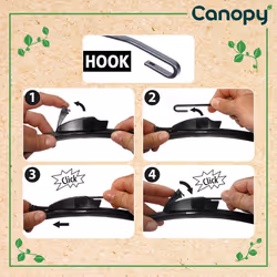Wiper blade Valeo Canopy 583912 650mm Flat wiper blade with spoiler 26Inch HONDA: CIVIC 9, CR-V 3, CR-V 4, TOYOTA: Auris Hatchback, RAV4 IV Off-Road - Additional view 4