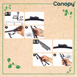 Wiper blade Valeo Canopy 583956 530mm Flat wiper blade with spoiler 21Inch AUDI: A6 C7 Saloon, A6 C7 Avant, A7 Sportback - Additional view 4