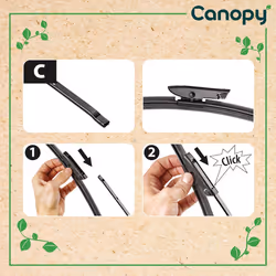 Wiper blade Valeo Canopy 583987 650mm Flat wiper blade with spoiler 26Inch RENAULT: Captur, Clio 4, SCENIC 2, CITROËN: Dispatch III Van, Nemo Van - Additional view 4