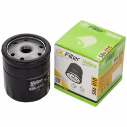 Valeo Service 586010, Oil filter, Black, Spin-on, Metal, 15000 km, 76.5 mm