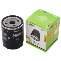 Valeo Service 586012, Oil filter, Black, Spin-on, Metal, 15000 km, 76 mm