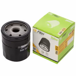 Valeo Service 586053, Oil filter, Black, Spin-on, Metal, 15000 km, 75 mm