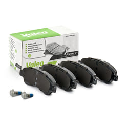 VALEO 601464 Brake pad set Front Axle with bolts/screws, with anti-squeak plate PEUGEOT: 208 I Hatchback, 206 Hatchback, 207 Hatchback