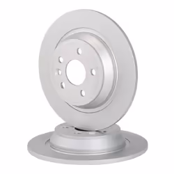 VALEO Brake disc FORD: S-Max Mk1, Focus 2, MONDEO 4, LAND ROVER: Range Rover Evoque Rear Axle 11mm 5-Hole solid Coated 672513 1379931,1385590,1405500