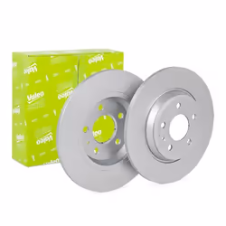 Brake disc; VALEO; Rear Axle 300 12 5 solid Coated; for AUDI; 8K0615601B, 8K0615601J, 8K0615601M