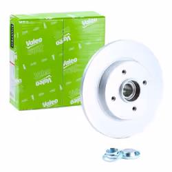 Brake disc; VALEO; Rear Axle 268 12 solid Coated; for PEUGEOT, CITROËN, DS; 424945, 424946, 424946, 424945, 424946