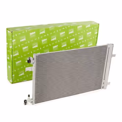 Condenser; VALEO; without dryer 12 9 Aluminium 607 R134a; for VAUXHALL, OPEL, CHEVROLET; 39074865, 22869501, 23305638, 233336 ...