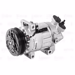 AC Compressor; VALEO; NEW ORIGINAL PART; VCS14 12 PAG 46 R134a with PAG compressor oil; for DACIA, RENAULT; 926006775R, 92600 ...