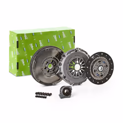 Clutch; VALEO; with dual-mass flywheel, with central slave cylinder with screw set, with lock screw set 240; for VAUXHALL, OP ...