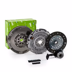 Clutch; VALEO; with dual-mass flywheel, with central slave cylinder with screw set, with lock screw set 235; for FORD, VOLVO, ...