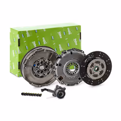 Clutch; VALEO; with dual-mass flywheel, with central slave cylinder with screw set, with lock screw set 258; for FORD; 174166 ...