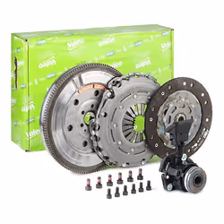 Clutch; VALEO; with dual-mass flywheel, with central slave cylinder with screw set, with lock screw set 235; for PEUGEOT, CIT ...