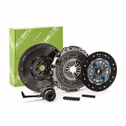 Clutch; VALEO; with dual-mass flywheel, with central slave cylinder with screw set, with lock screw set 240; for VOLKSWAGEN, ...