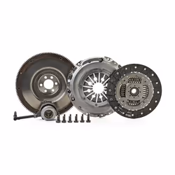 Clutch; VALEO; with single-mass flywheel, with central slave cylinder with screw set, with lock screw set 240; for VOLKSWAGEN ...