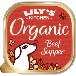 Lilys Kitchen Made with Natural Ingredients Adult Wet Dog Food Tray Organic Beef 11 x 150g