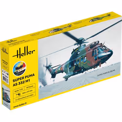 Heller 56367, Rotorcraft model, Assembly kit, 1:72, Super Puma AS 332 M1, Any gender, Plastic