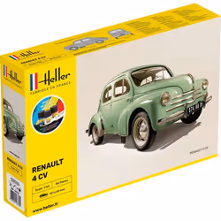 Heller 56762, Classic car model, Assembly kit, 1:24, Renault 4 CV, Any gender, Plastic
