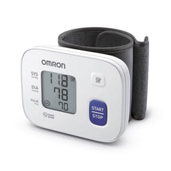OMRON RS1 Automatic Wrist Blood Pressure Monitor for Home Use or on The Go - Clinically Validated Wrist Blood Pressure Machine with Pre-Formed Wrist
