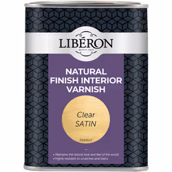 Liberon 044527 Natural Finish Interior Varnish Clear Satin 1 Litre