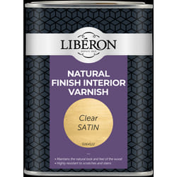 Liberon 044527 Natural Finish Interior Varnish Clear Satin 1 Litre