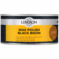 Liberon 069972 Wax Polish Black Bison Dark Oak 500ml