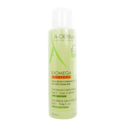 A-Derma Exomega Control Emollient Cleansing Gel Body and Hair 500ml
