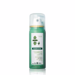 Klorane Dry Shampoo with Nettle for Oily Hair and Scalp  Regulates Oil Production  Paraben & Sulfate-Free  Travel Size  1 oz.