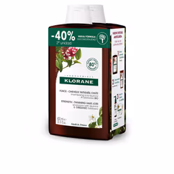 A La Quinine And Edelweiss Bio strengthening shampoo duo 2 x 400 ml