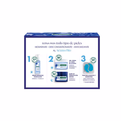 Organic Cornflower &amp; Hyluronic Acid Face And Eyes GEL- Cream Case 2 pcs