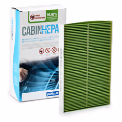 Pollen filter; PURFLUX; High efficiency air filter (HEPA) 286 182 32; for PEUGEOT, CITROËN, DS; PUK1038E, 6447KL, 6447NV, 647 ...