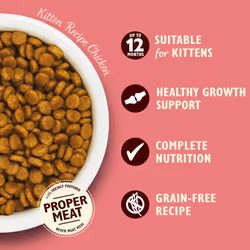Lily's Kitchen Natural Kitten Dry Cat Food Chicken & White Fish 800g, Pack of 4